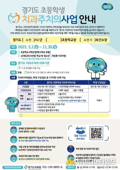 포천시, 초등학교 4학년 대상 치과주치의사업 본격 추진