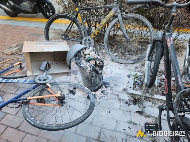 중학생의 침착한 대응, 소화기 하나로 화재 막았다.