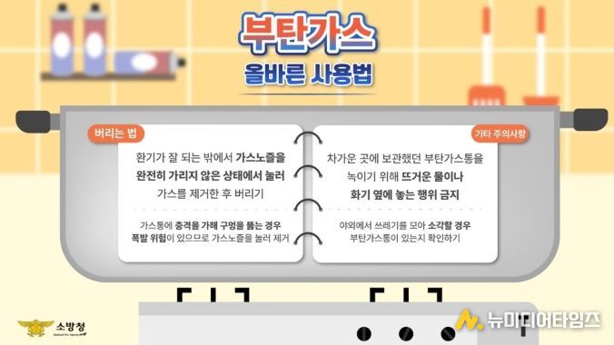 파주소방서, 부탄가스 사고 예방 위한 사용․처리법 홍보
