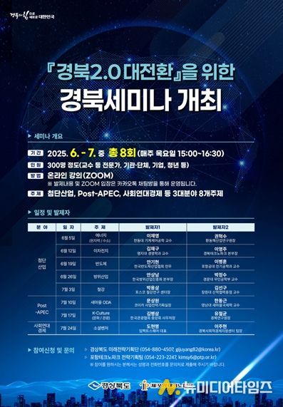 ‘경북 2.0 대전환’ 전략 마련으로 다시 경북