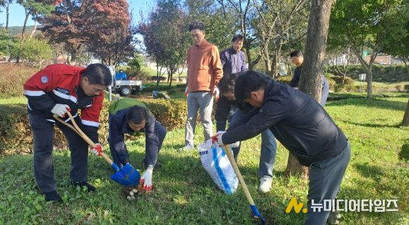 청양군, 건강한 숲 만들기 총력… 비료주기·잡초 제거·환경정비 병행