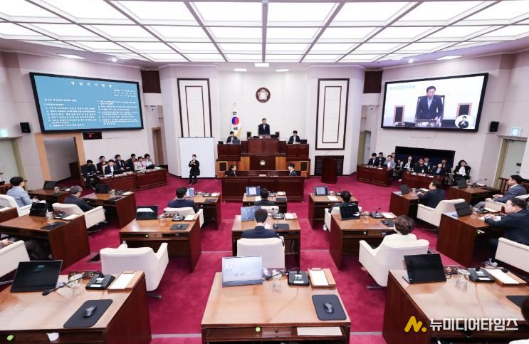 제291회 구미시의회 임시회 전경