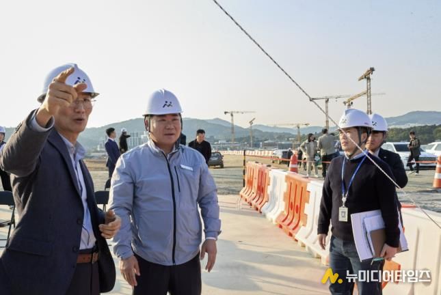 오세현 아산시장 센트럴시티 현장방문