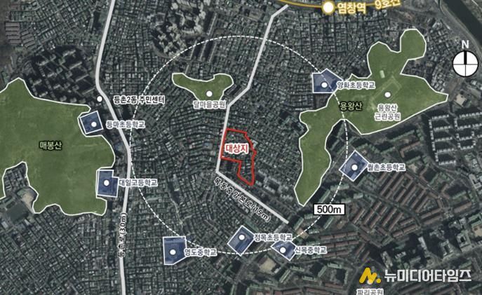 목2동 232번지 일대 위치도