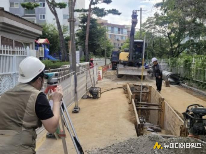 양천구 노후 하수관로 정비모습
