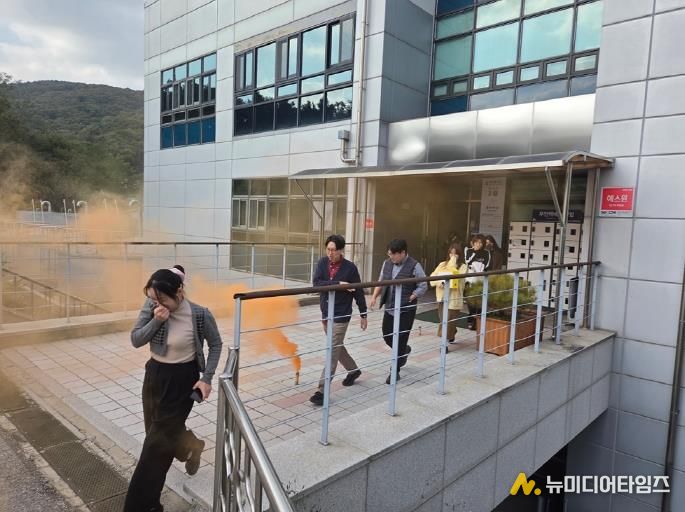 의정부시 맑은물사업소, 합동소방훈련 실시