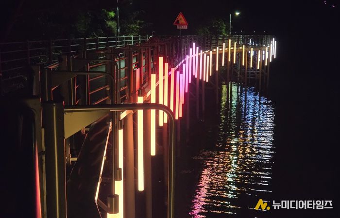 춘천 의암호 야경벨트 완성…시민과 6일 첫 점등