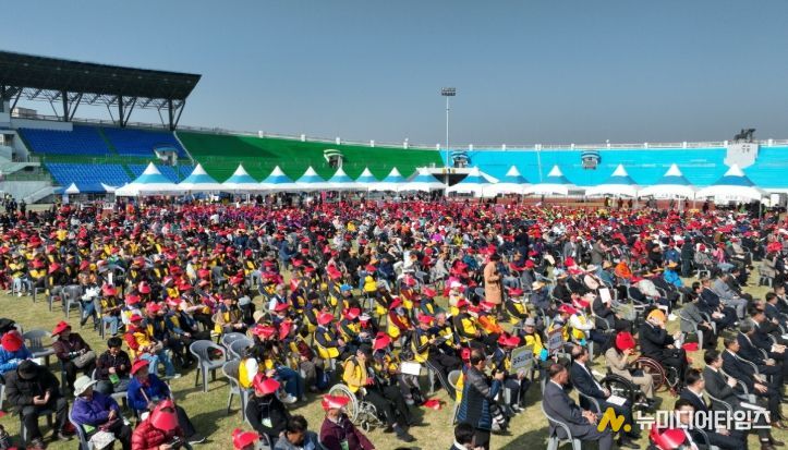 행사장 드론 전경