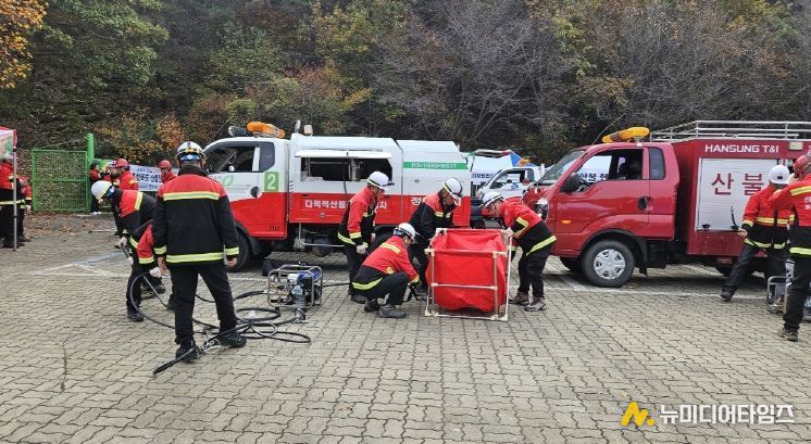 도민 안전이 최우선! 충북도, 산불진화 합동훈련