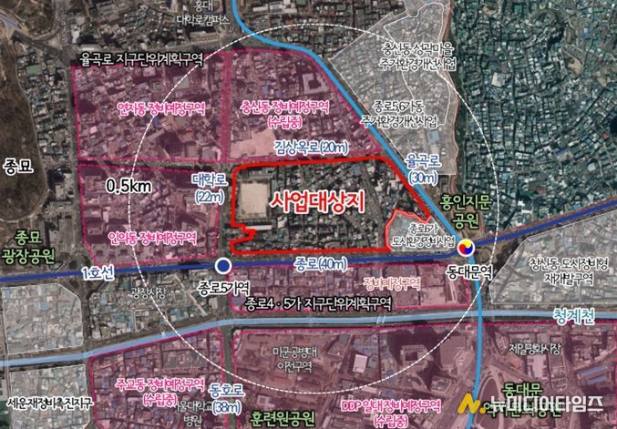 위치도 (효제동 292-2번지 일대)