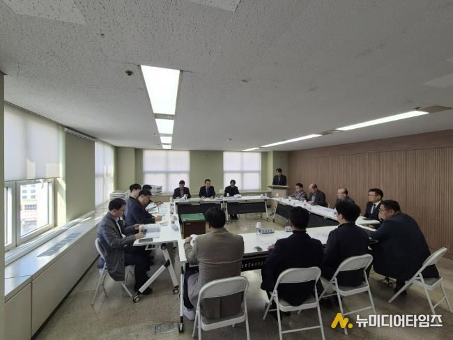 대장·역곡신도시 공사업체와 지역업체 간‘상생 간담회’ 개최 모습