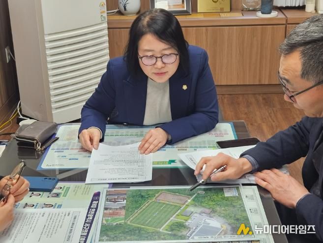 고선희 서구의원 노력 결실, 가좌배수지 족구장 11월 20일 준공 예정