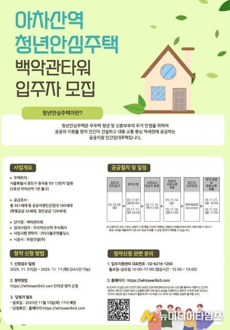 광진구, 청년안심주택 ‘아차산역 백악관타워’ 청약 시작