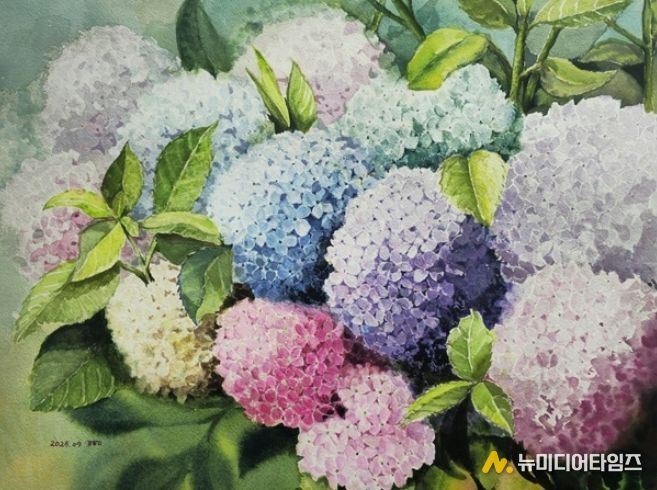 붓끝에서 피어난 평생학습, ‘꿈나무 수채화 동아리전’ 개최