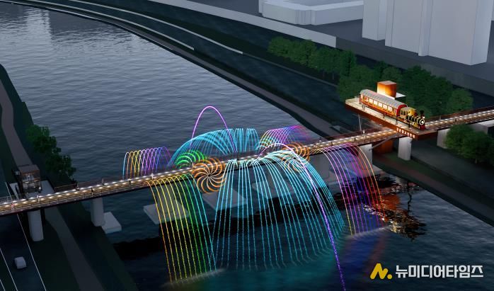 경춘철교 전망대 야간경관 조감도