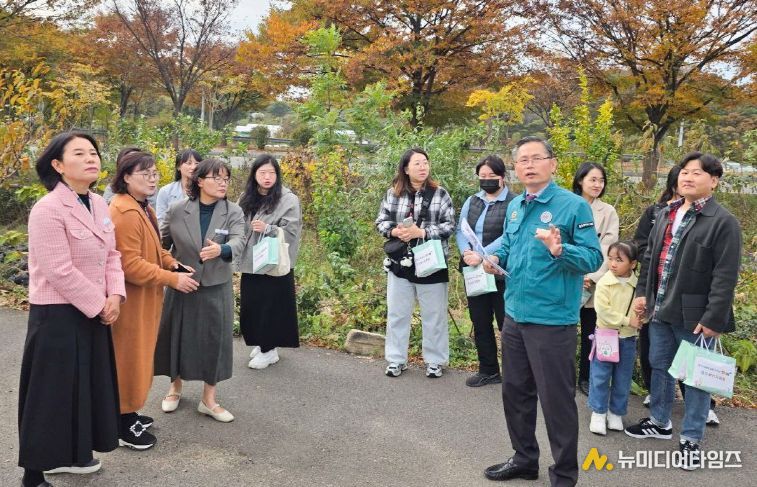 문석주 의원, 상안유치원 소방진입로 개설 예정지 현장점검