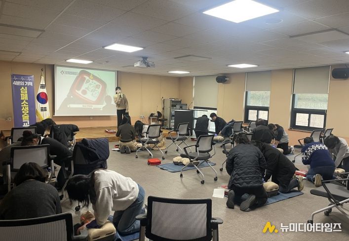 홍천군보건소, 심폐소생술 및 응급처치 교육 진행