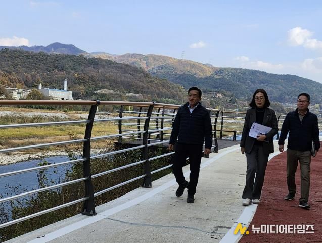 정영철 산청부군수, 도시재생사업 현장 점검