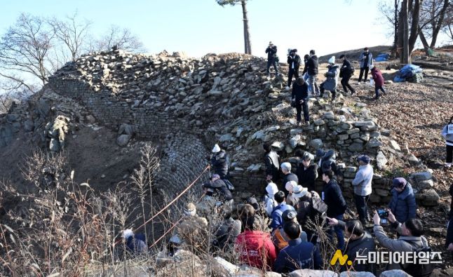 양주대모산성 15차 발굴조사 현장