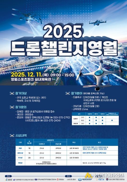 2025 드론 챌린지 영월 개최