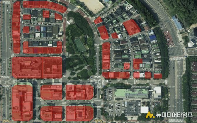 구갈상점가 확대 후 구역도