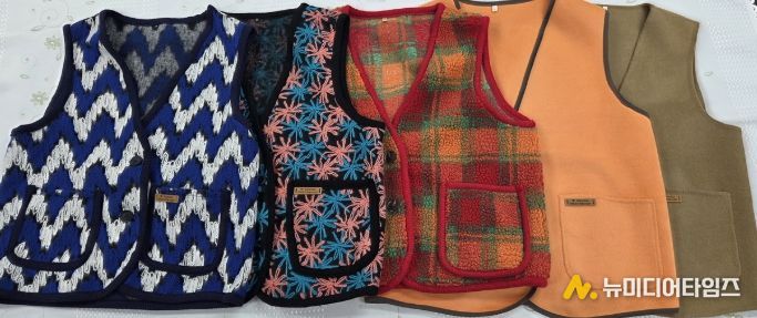 “한땀손맵시”겨울조끼 61벌 기부
