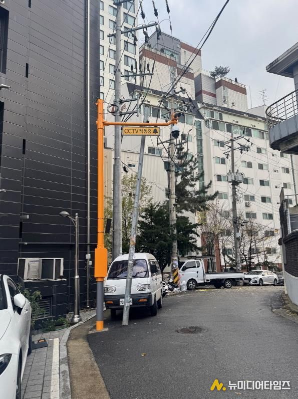 새로 설치된 공공 CCTV 모습