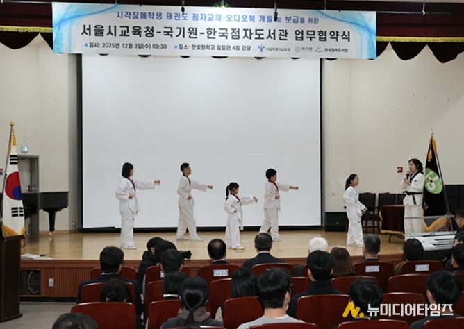 태권도 품새 시연장면