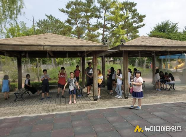 폭염 예방 시설 설치 사진