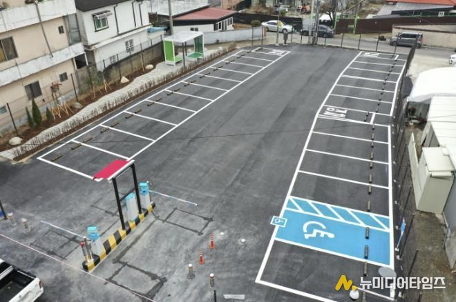 보은군 교사리, 차는 쉬고 사람은 머무는 공영주차장·쉼터 조성