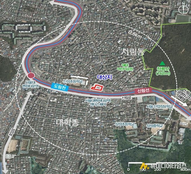 위치도 (관악구 신림동 131-6번지 일대)