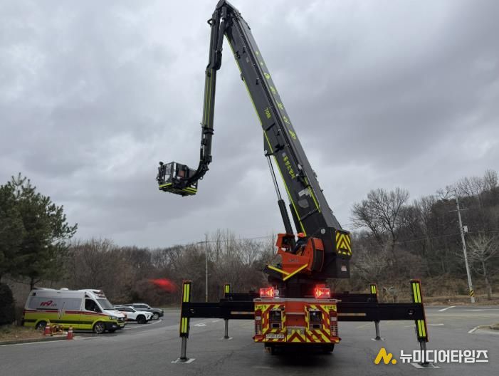 홍성소방서, 70M 굴절차 도입...고층 재난 대응 역량 강화