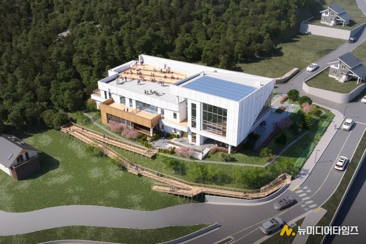 양양군립도서관 내외부 조감도