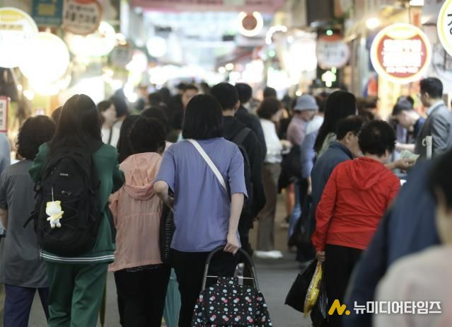 광명새마을시장 전경