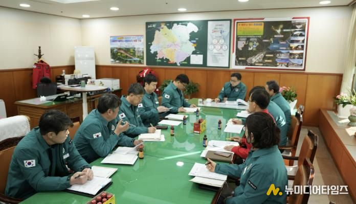 봉화군, 겨울철 한파대비 분야별 점검회의 가져