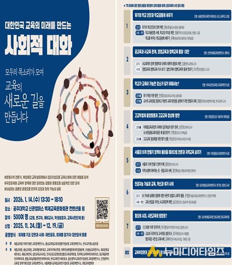 대한민국의 미래를 만드는 사회적 대화 홍보 포스터