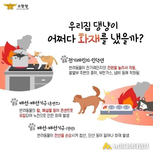나주소방서, 동물병원 연계한 반려동물 화재 안전수칙 홍보