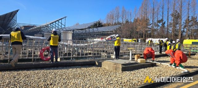 인천시, 공촌정수장 화학테러 대비 수질오염방제훈련 실시