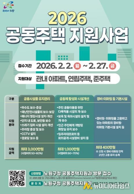 2026 노원구 공동주택 지원사업 포스터