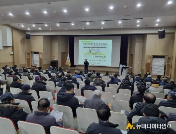 농업기계 임대사업 안내 및 안전교육 실시 사진