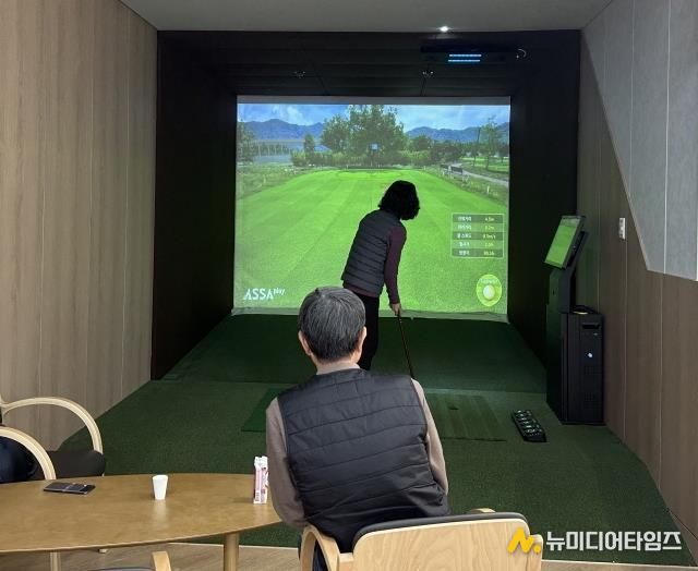 여의도 브라이튼 스포츠 라운지 내부(실내 파크골프장)