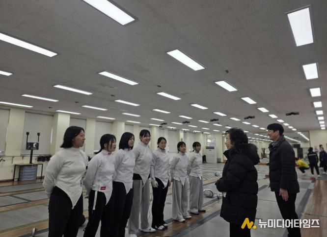 이말숙 교육장 현장 격려 모습