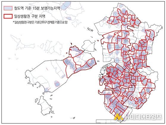 일상생활권 범위 설정
