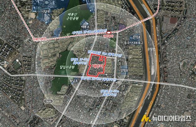 위치도 (동대문구 장안동 134-15번지 일대)