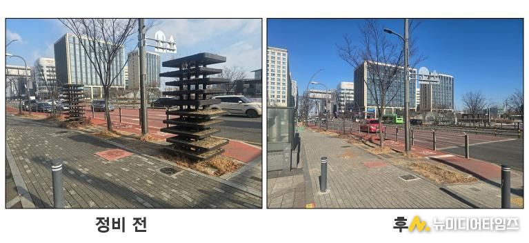 세덤트리 철거(마곡타루역).