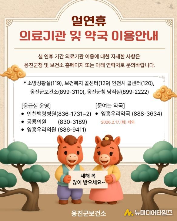 설 연휴 5일간 응급진료체계 가동