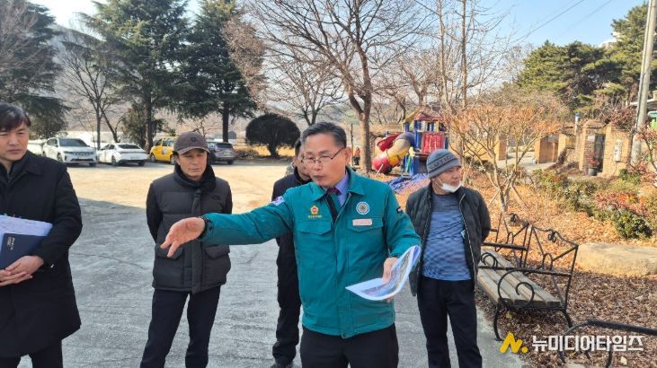 문석주 의원, 북구 산업로 이화중일원 내 지선관로 부설공사 관련 현장점검