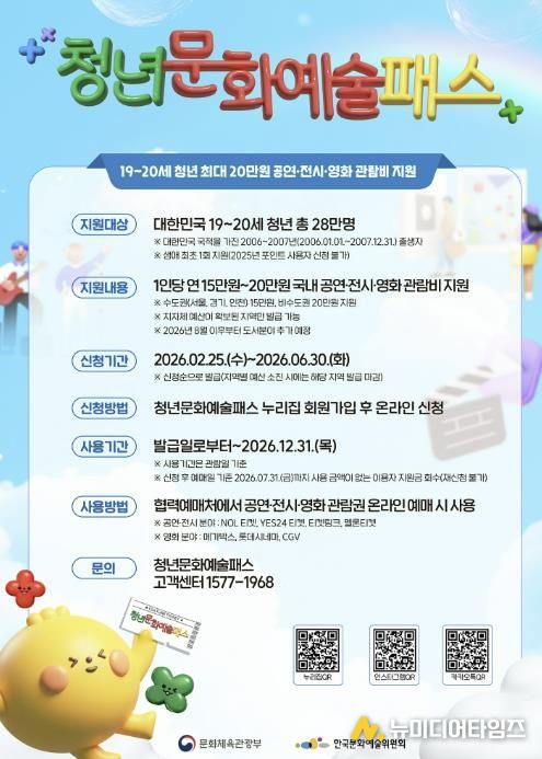 청년문화예술패스 홍보물