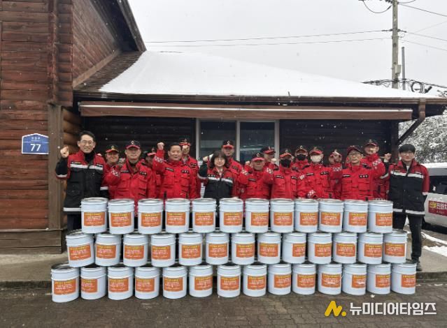 괴산군, 화목보일러 재처리 용기보급으로 산불 예방에 힘써