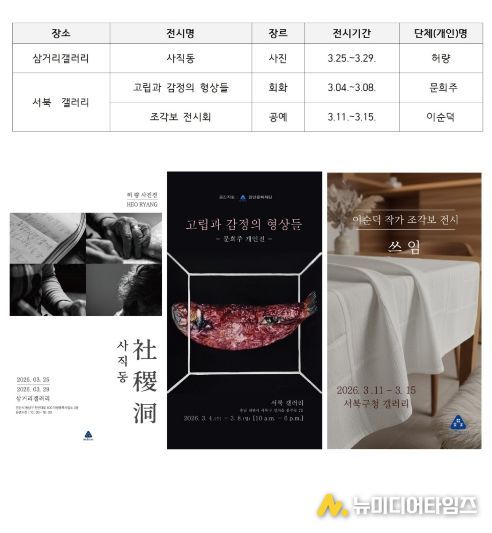 1. 천안시문화재단 한 뼘 갤러리 공간지원사업 전시 홍보물.